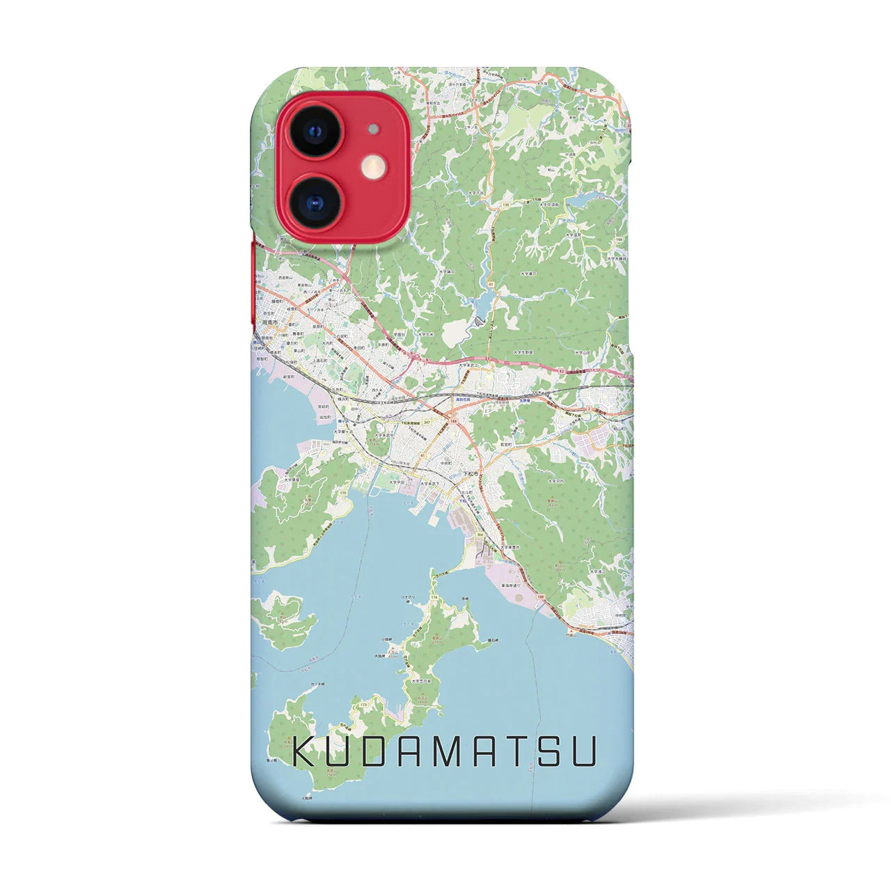 【下松(山口県)】地図柄iPhoneケース(バックカバータイプ)