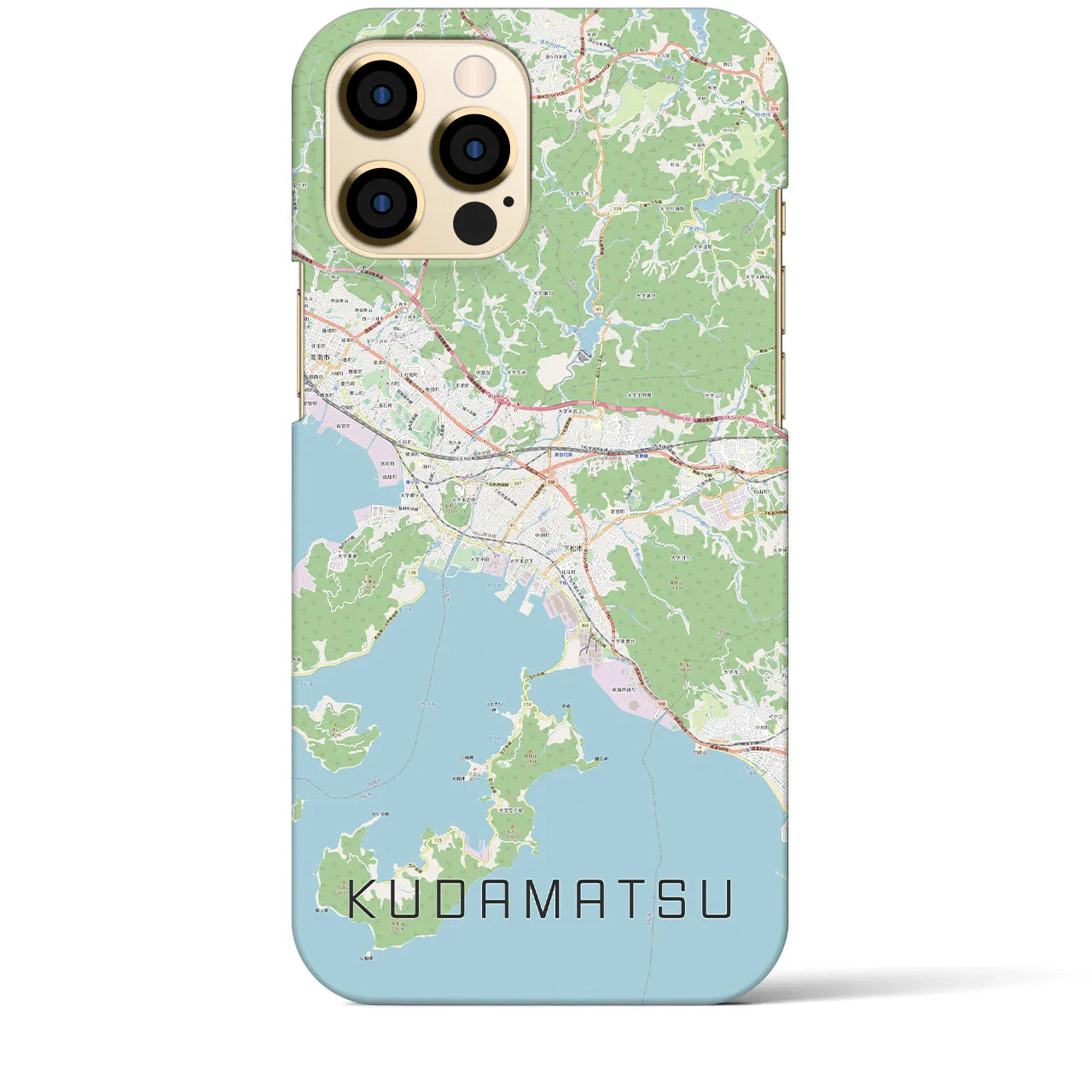 【下松(山口県)】地図柄iPhoneケース(バックカバータイプ)