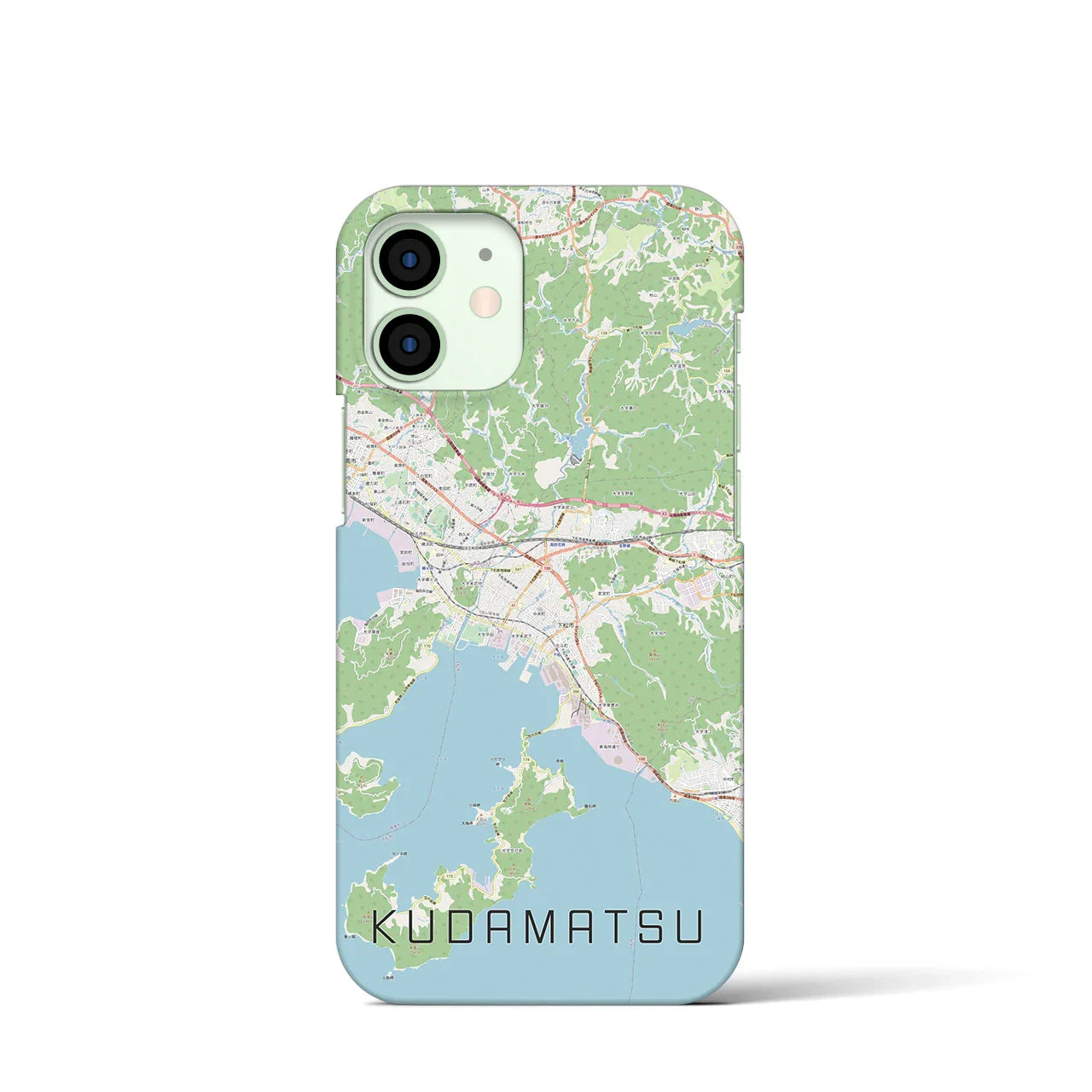 【下松(山口県)】地図柄iPhoneケース(バックカバータイプ)