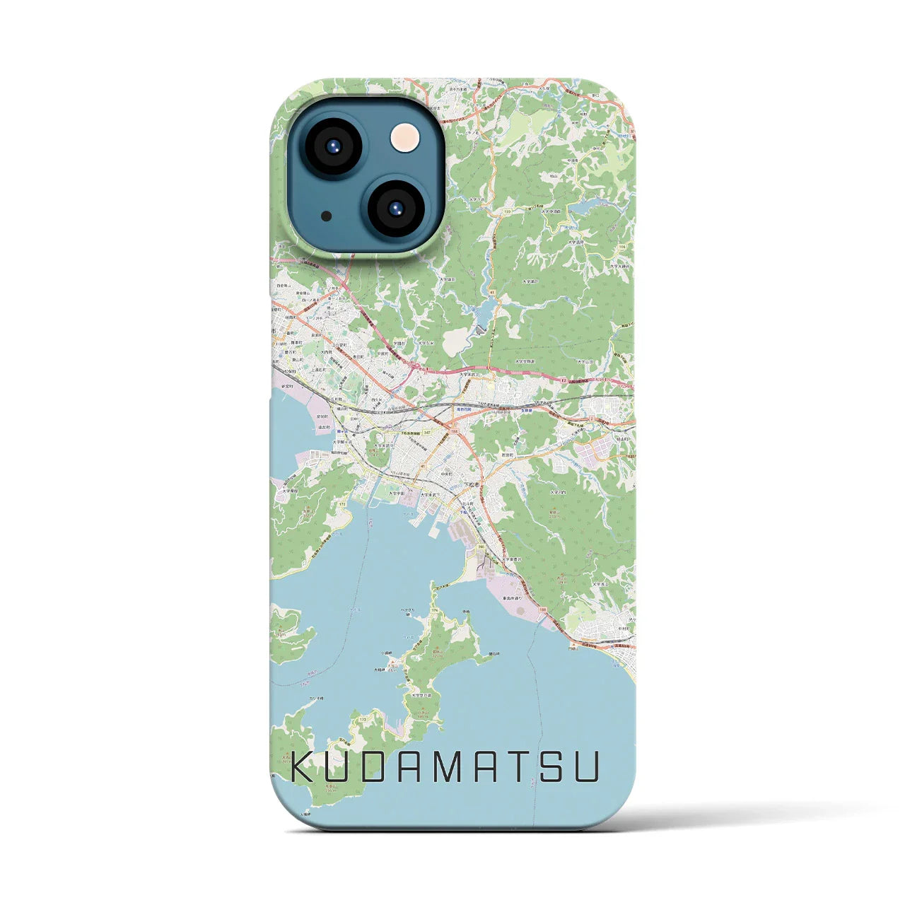 【下松(山口県)】地図柄iPhoneケース(バックカバータイプ)