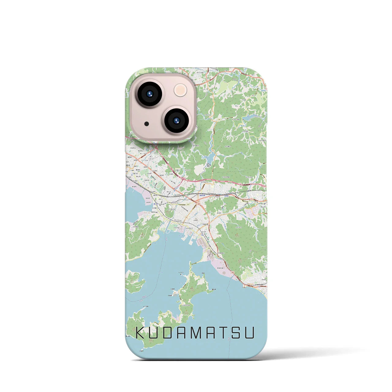 【下松(山口県)】地図柄iPhoneケース(バックカバータイプ)