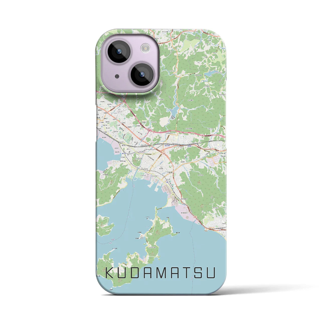 【下松(山口県)】地図柄iPhoneケース(バックカバータイプ)