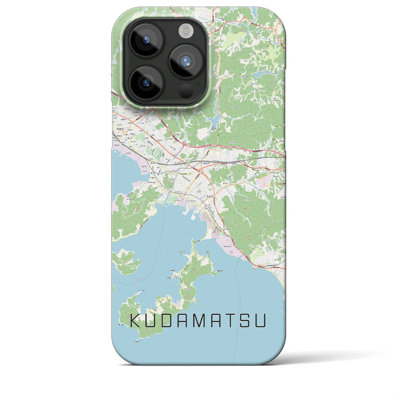 【下松(山口県)】地図柄iPhoneケース(バックカバータイプ)