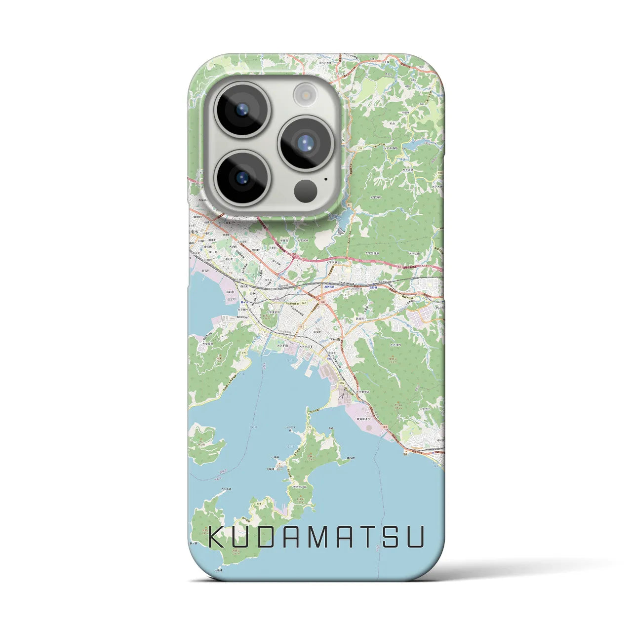 【下松(山口県)】地図柄iPhoneケース(バックカバータイプ)