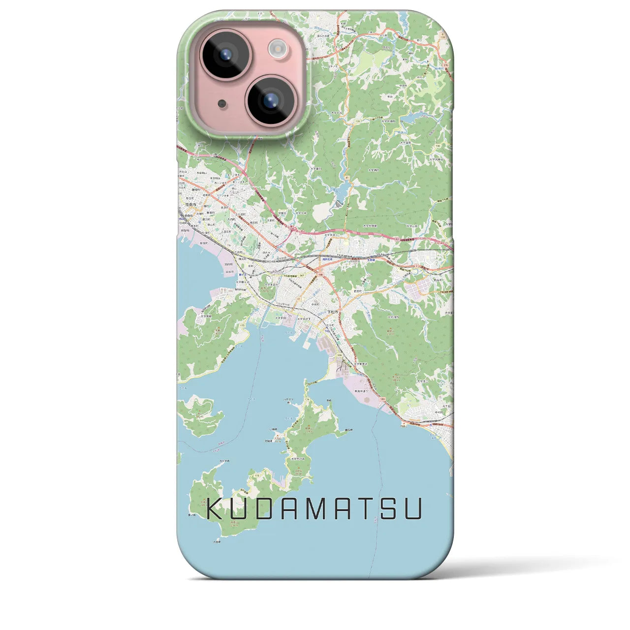 【下松(山口県)】地図柄iPhoneケース(バックカバータイプ)