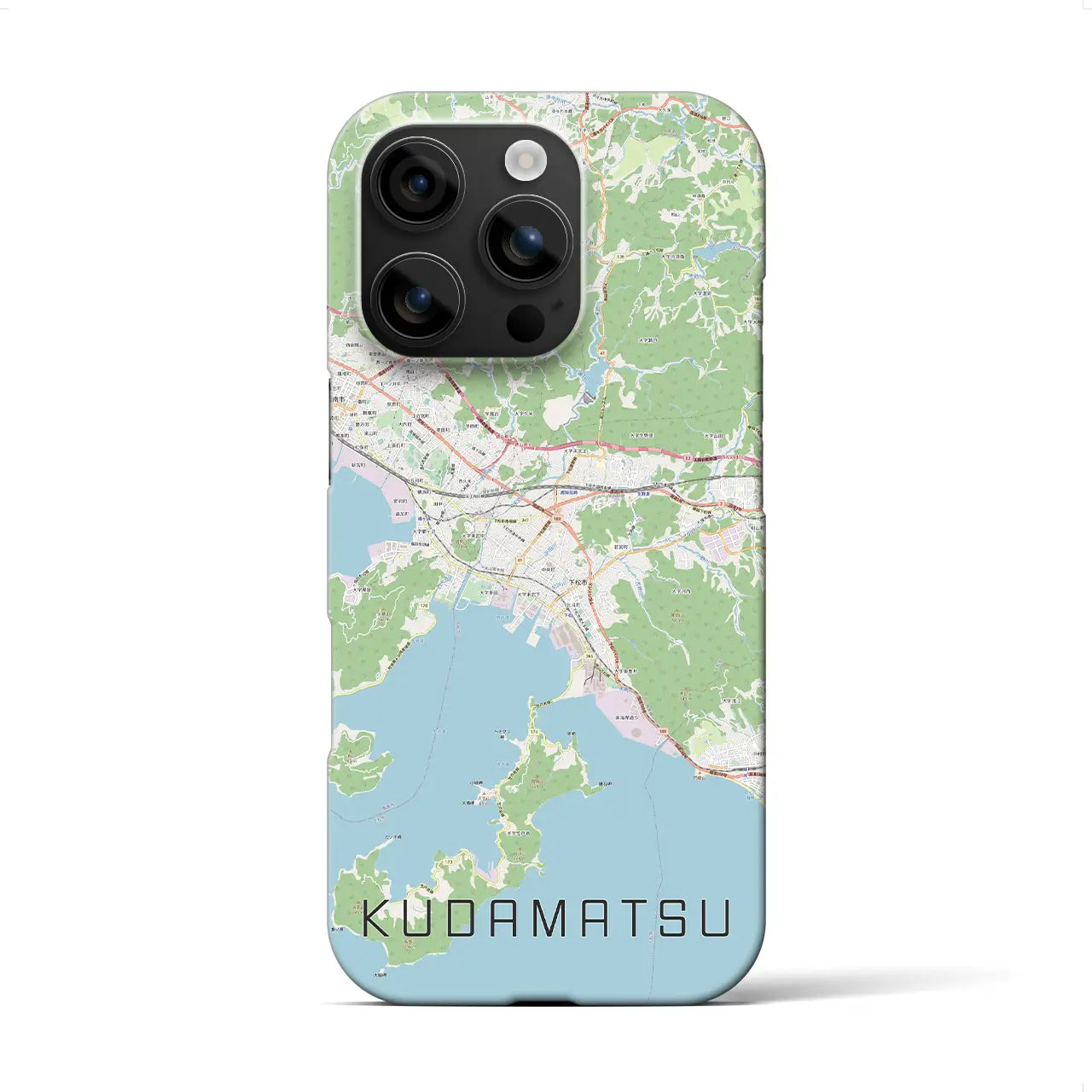 【下松(山口県)】地図柄iPhoneケース(バックカバータイプ)
