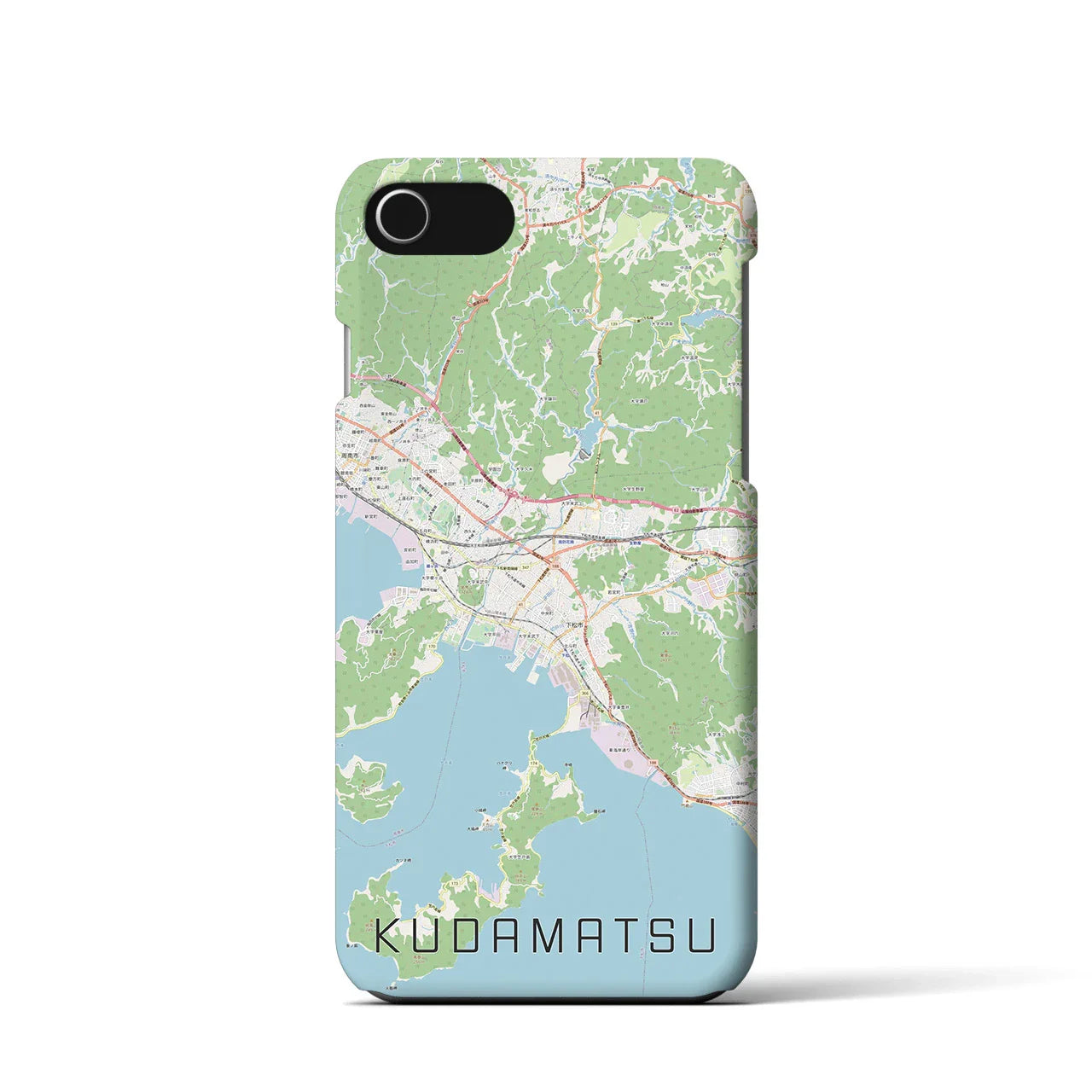 【下松(山口県)】地図柄iPhoneケース(バックカバータイプ)