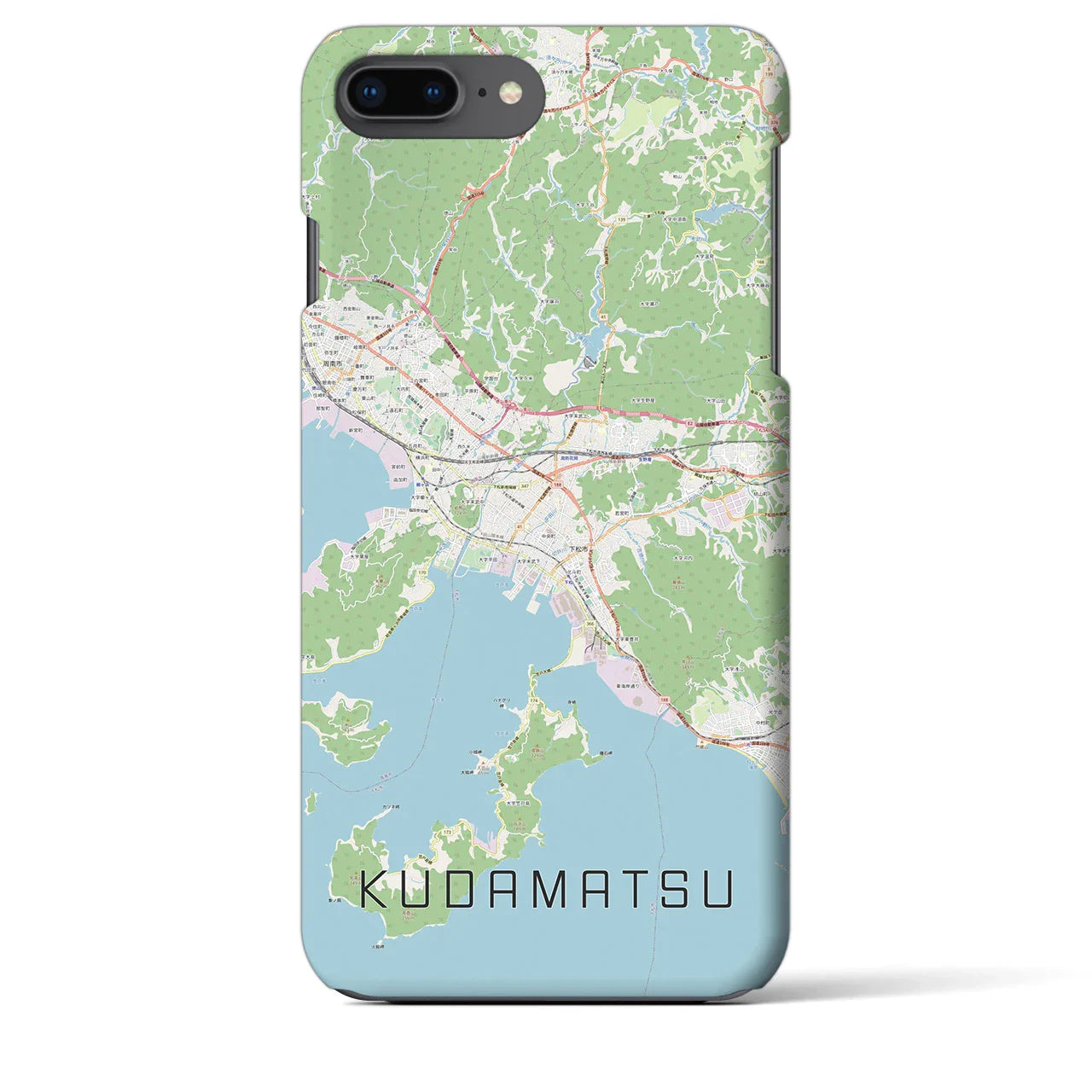 【下松(山口県)】地図柄iPhoneケース(バックカバータイプ)