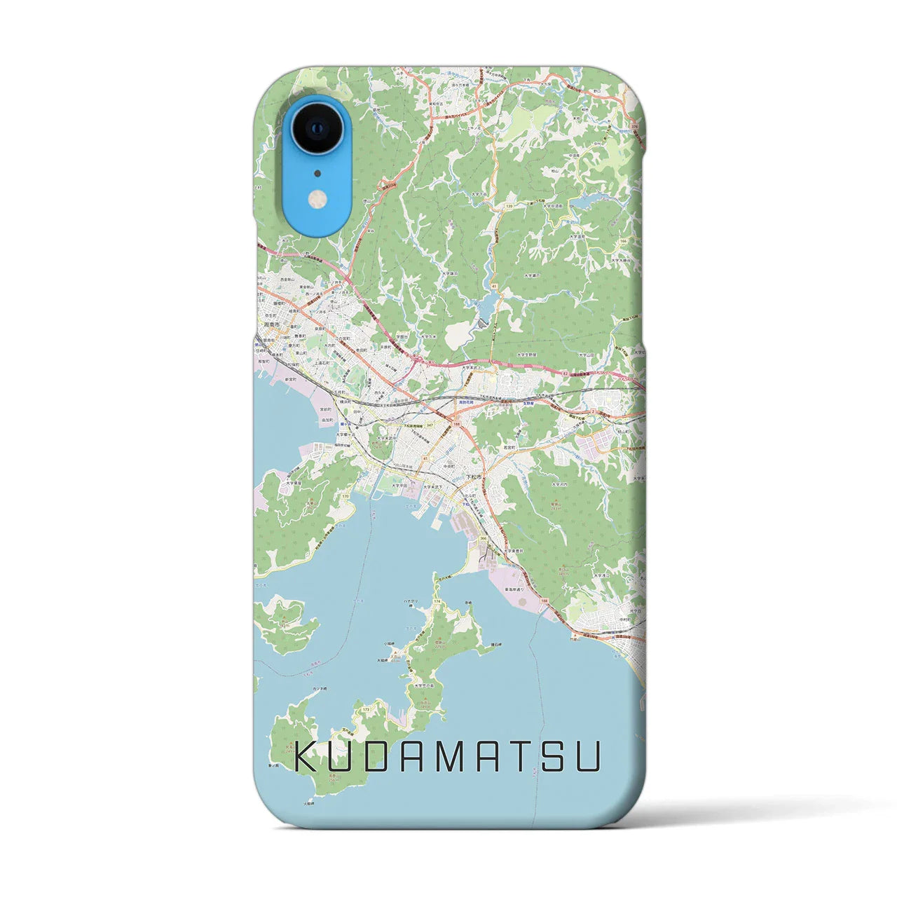 【下松(山口県)】地図柄iPhoneケース(バックカバータイプ)