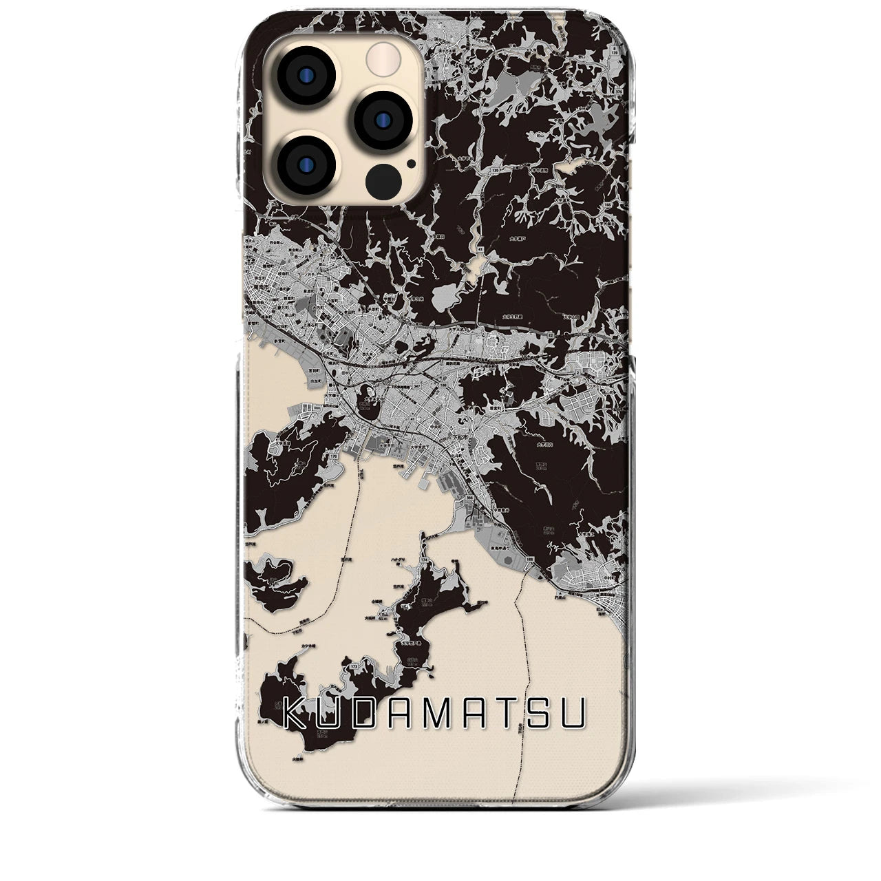 【下松(山口県)】地図柄iPhoneケース(クリアタイプ)