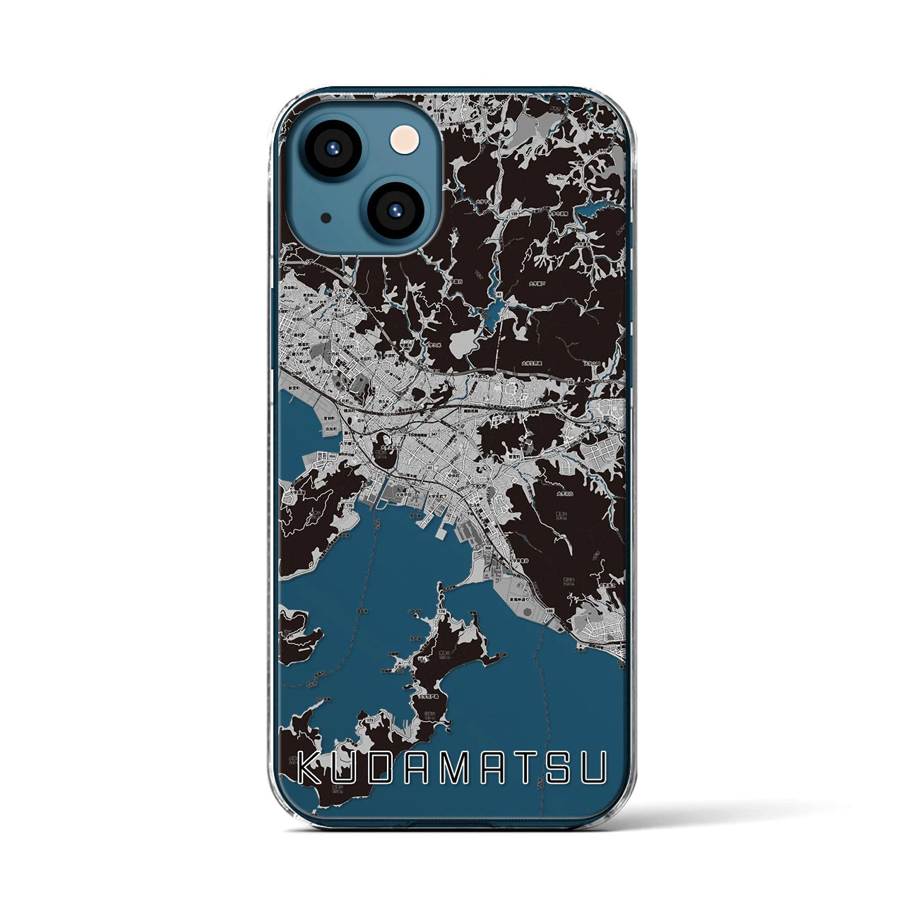 【下松(山口県)】地図柄iPhoneケース(クリアタイプ)