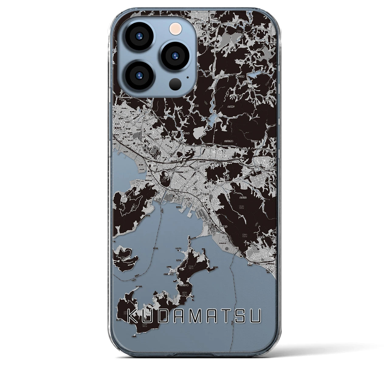 【下松(山口県)】地図柄iPhoneケース(クリアタイプ)