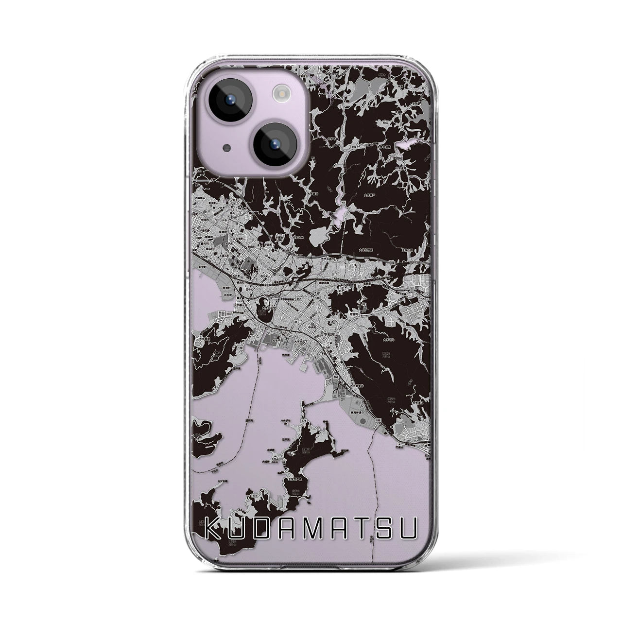 【下松(山口県)】地図柄iPhoneケース(クリアタイプ)