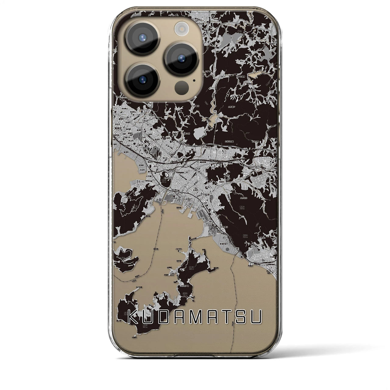 【下松(山口県)】地図柄iPhoneケース(クリアタイプ)