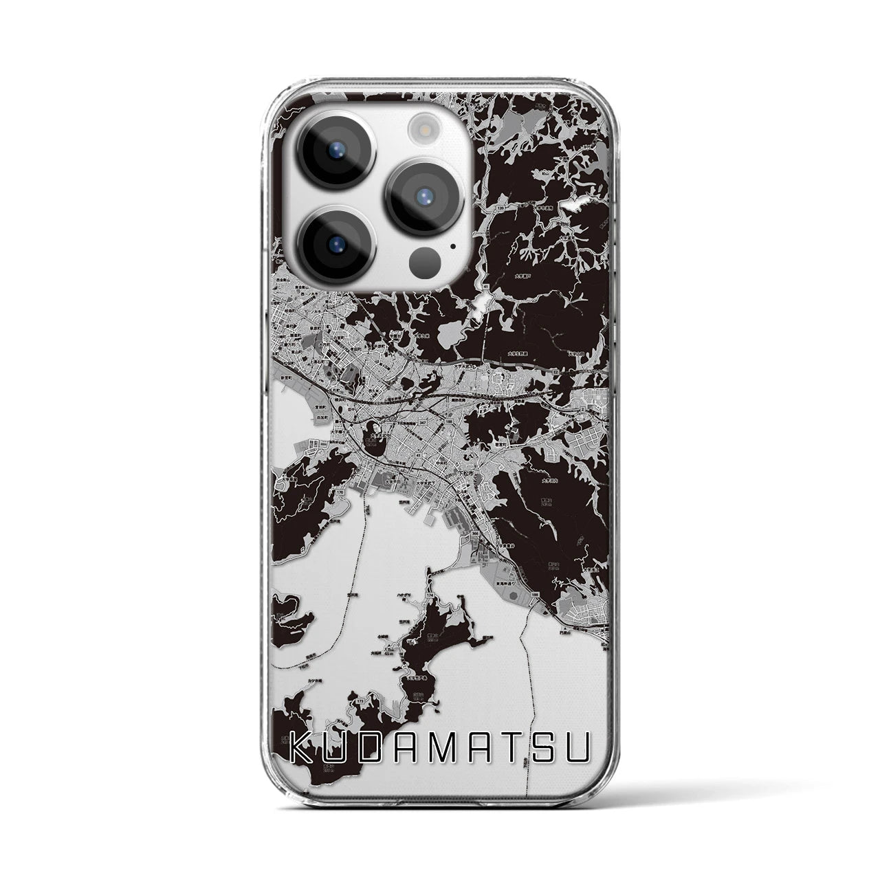 【下松(山口県)】地図柄iPhoneケース(クリアタイプ)