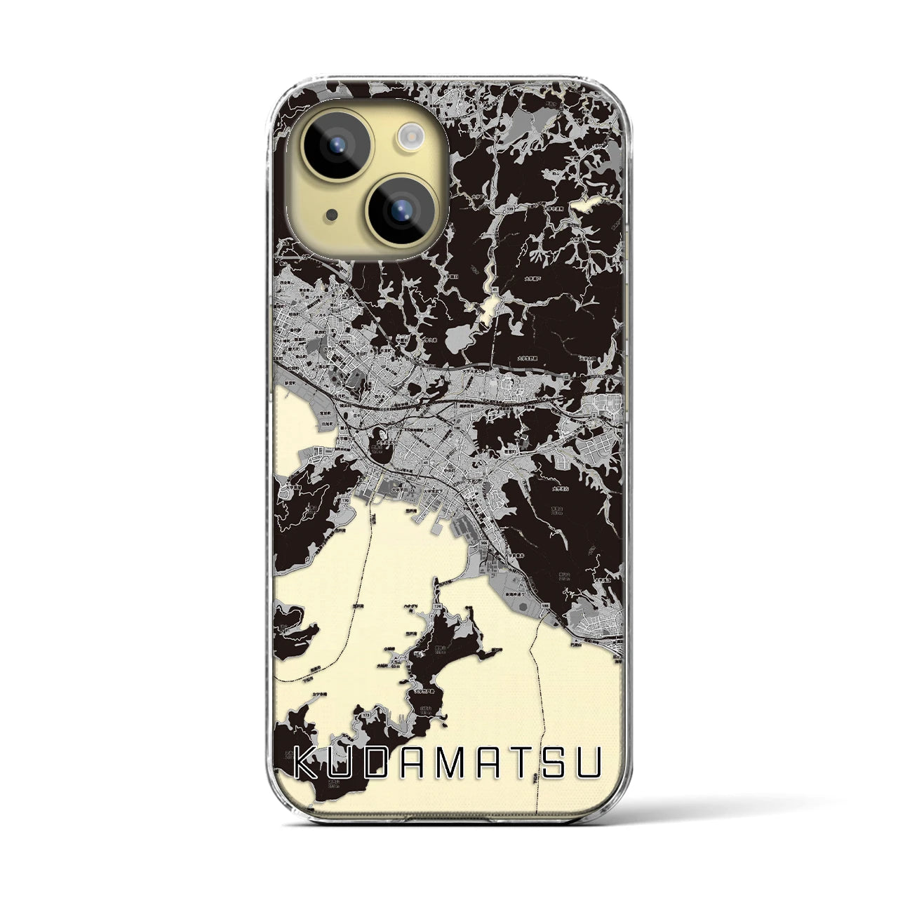 【下松(山口県)】地図柄iPhoneケース(クリアタイプ)