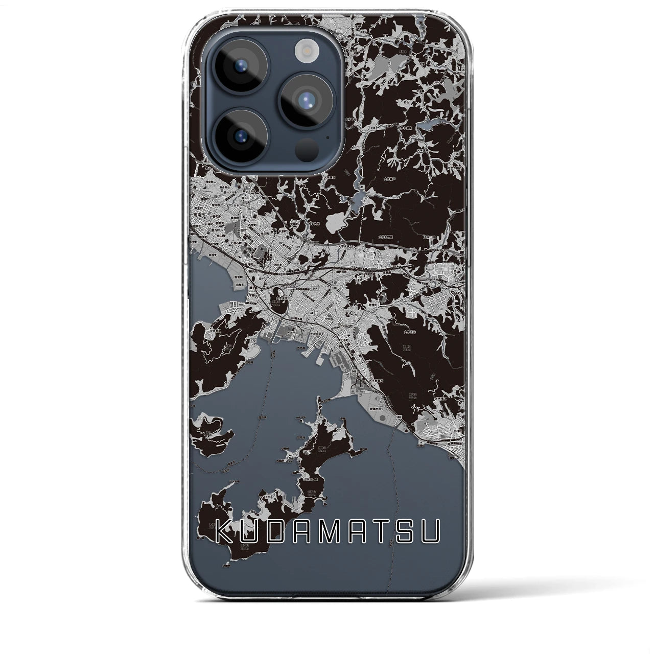 【下松(山口県)】地図柄iPhoneケース(クリアタイプ)