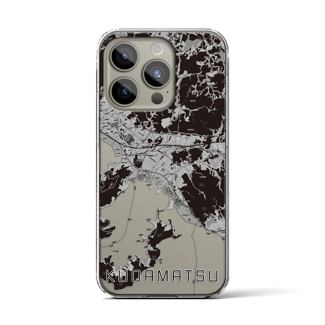 【下松(山口県)】地図柄iPhoneケース(クリアタイプ)