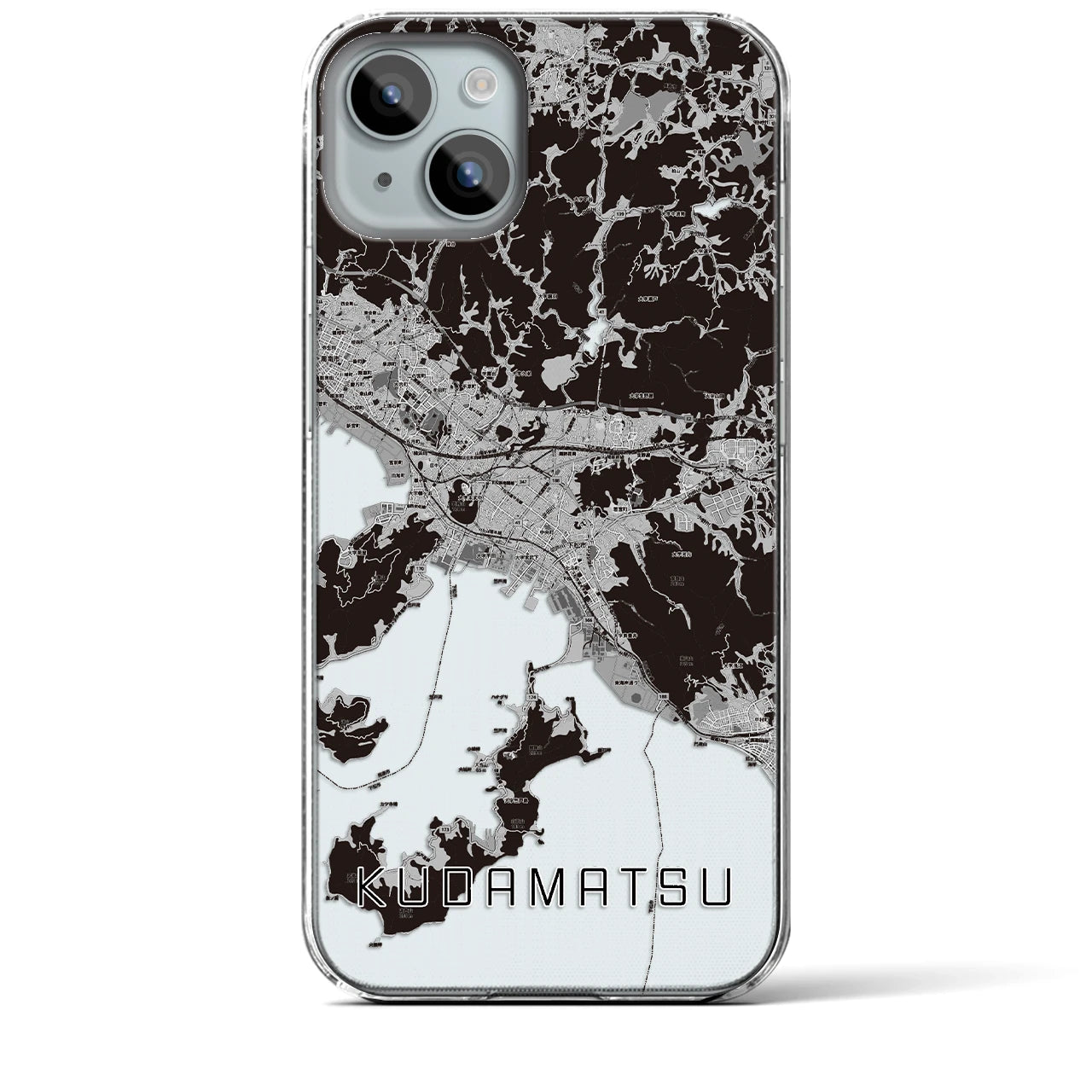 【下松(山口県)】地図柄iPhoneケース(クリアタイプ)