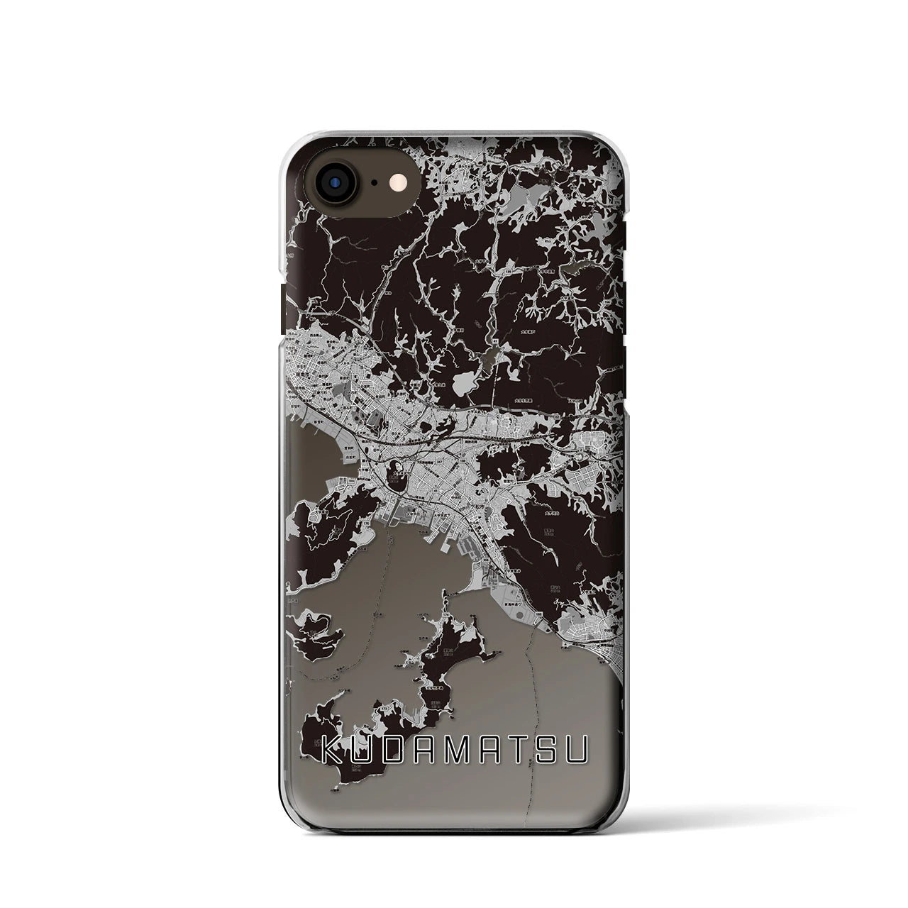 【下松(山口県)】地図柄iPhoneケース(クリアタイプ)