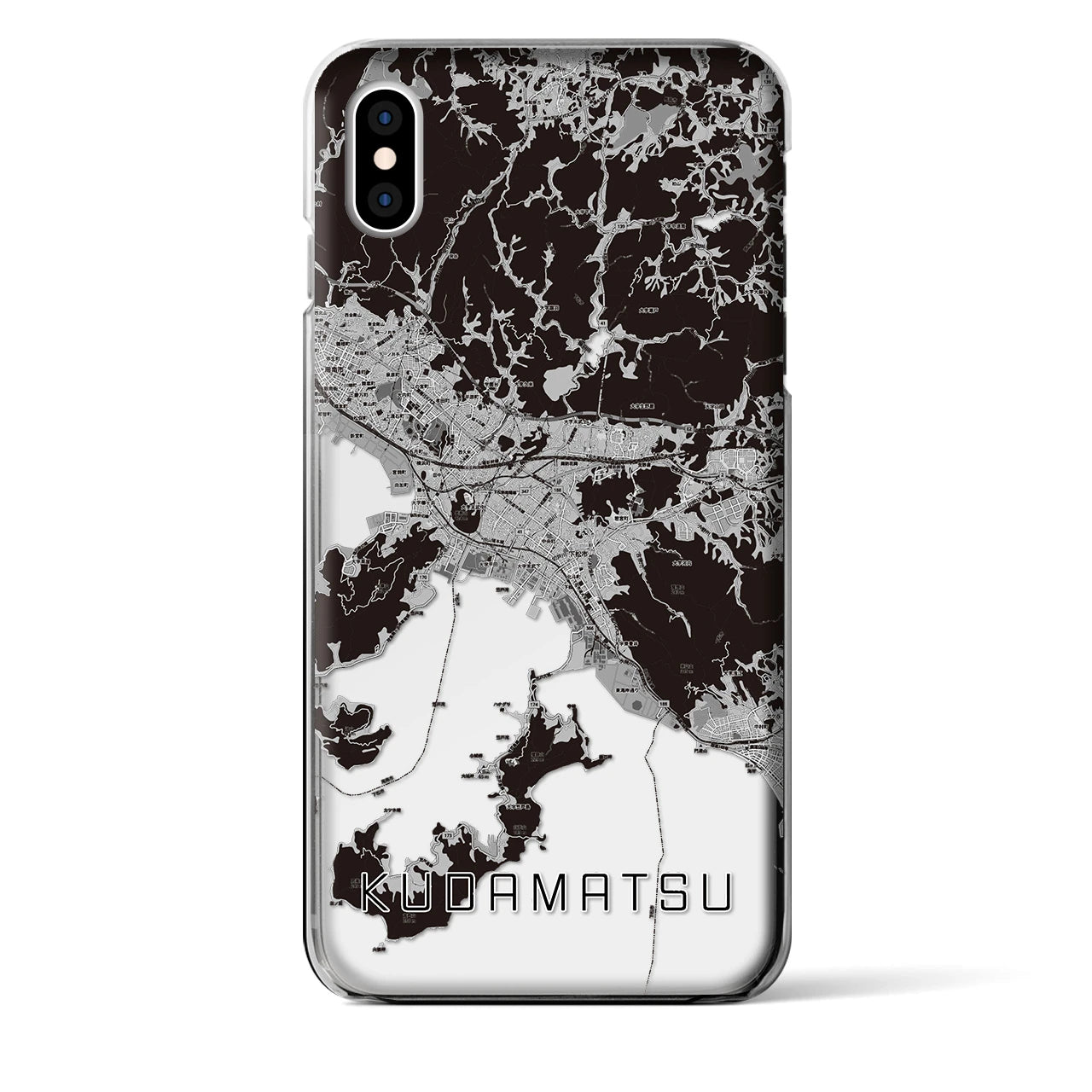 【下松(山口県)】地図柄iPhoneケース(クリアタイプ)
