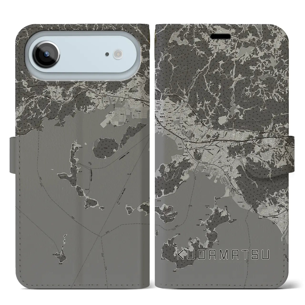 【下松(山口県)】地図柄iPhoneケース(手帳タイプ)