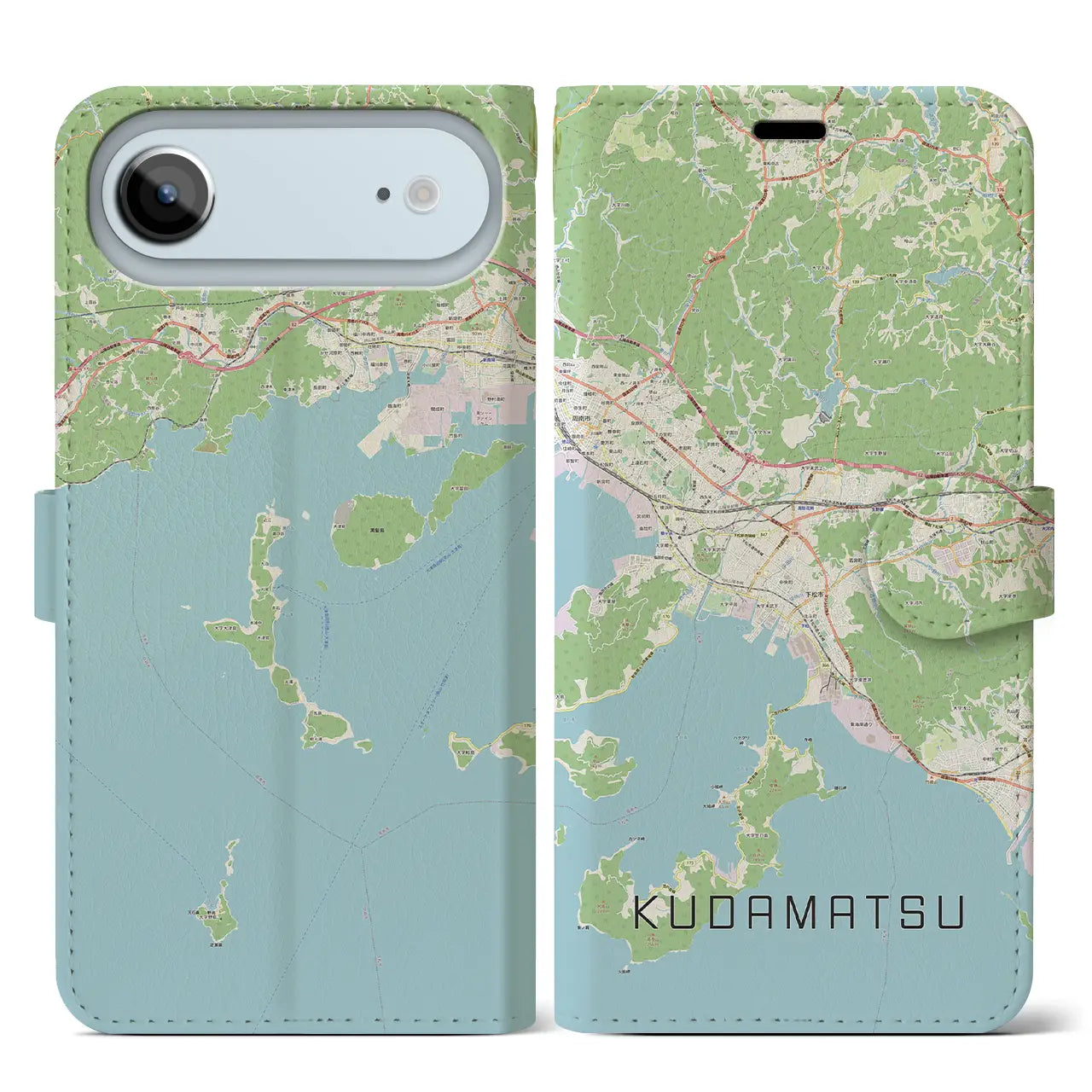 【下松(山口県)】地図柄iPhoneケース(手帳タイプ)