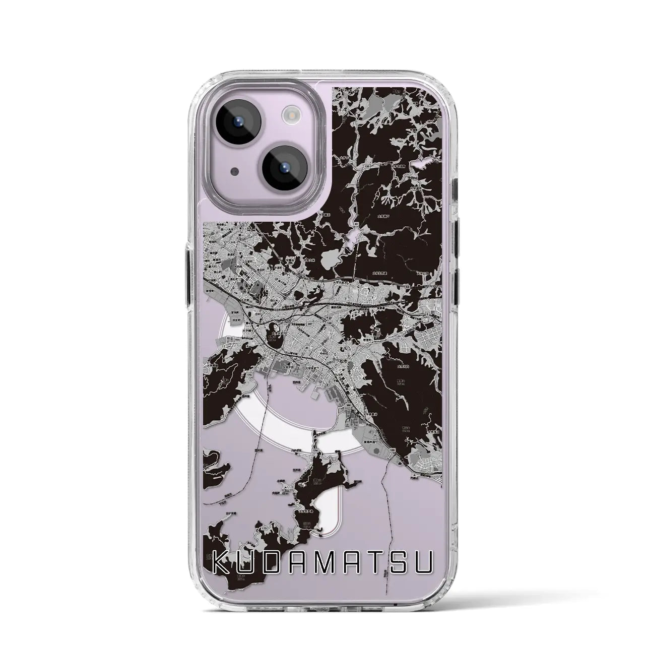 【下松(山口県)】地図柄iPhoneケース(MagSafeタイプ)