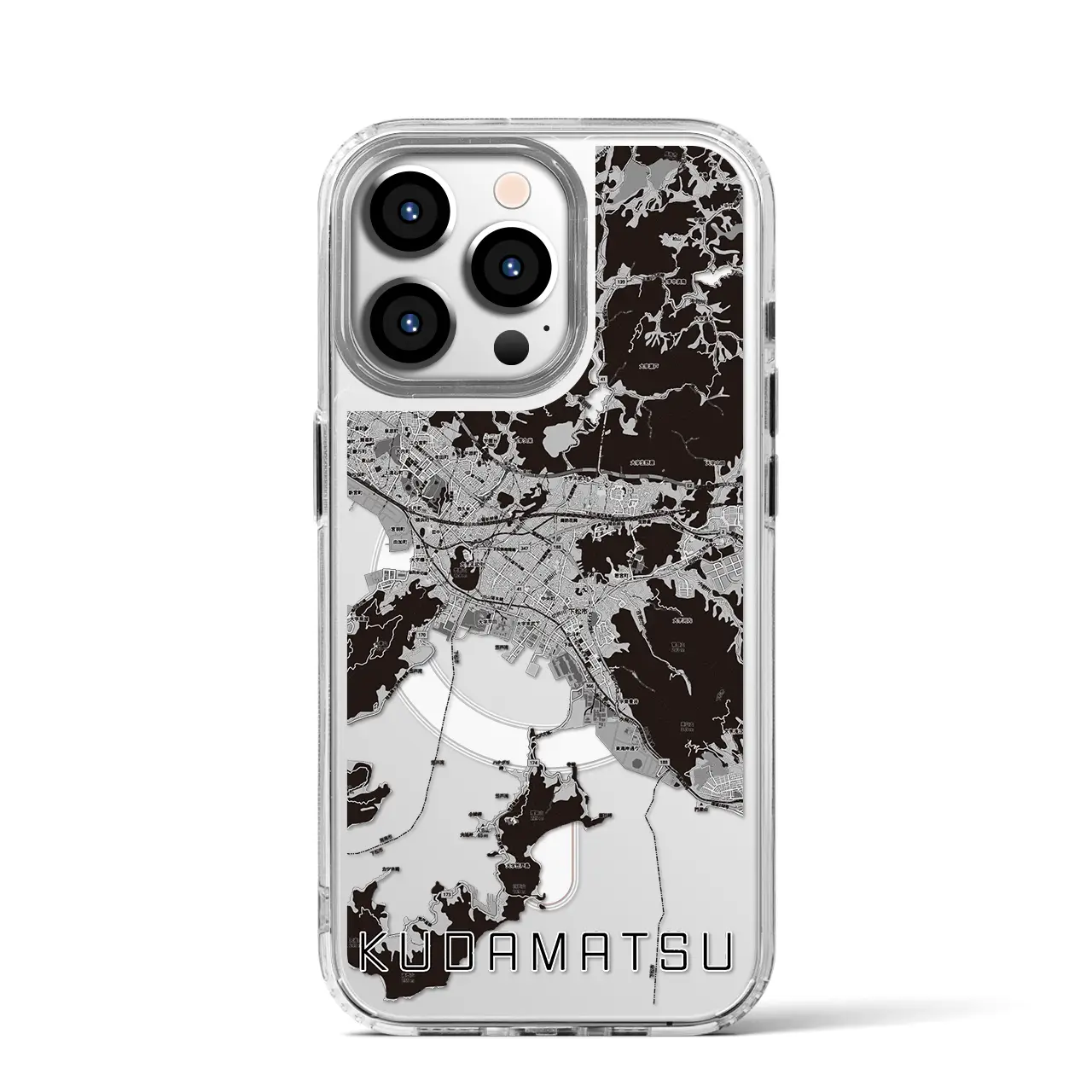 【下松(山口県)】地図柄iPhoneケース(MagSafeタイプ)