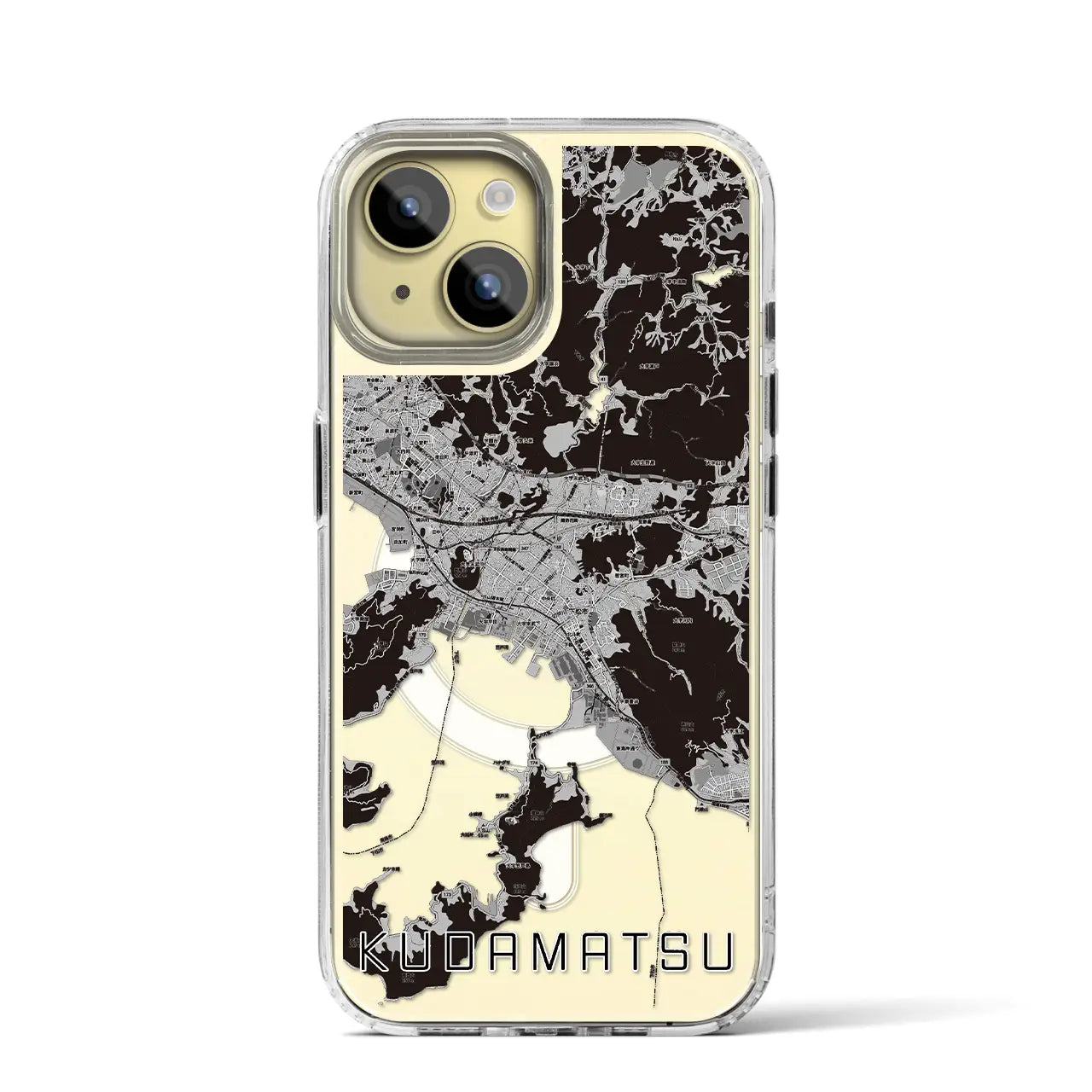 【下松(山口県)】地図柄iPhoneケース(MagSafeタイプ)