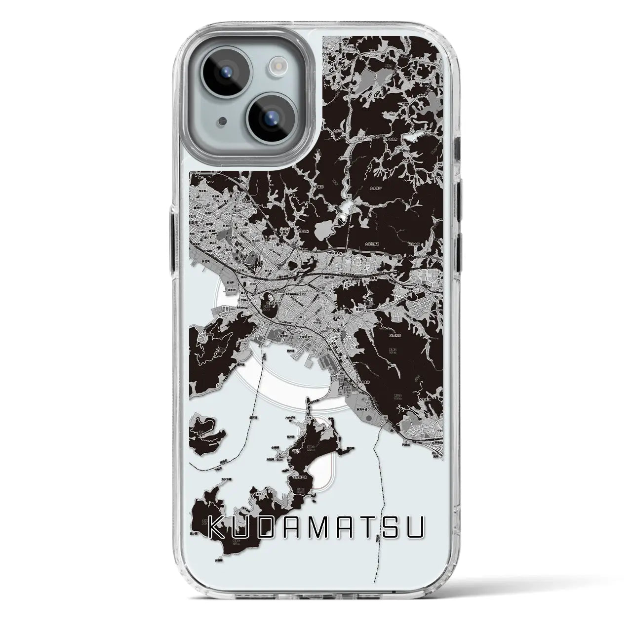 【下松(山口県)】地図柄iPhoneケース(MagSafeタイプ)