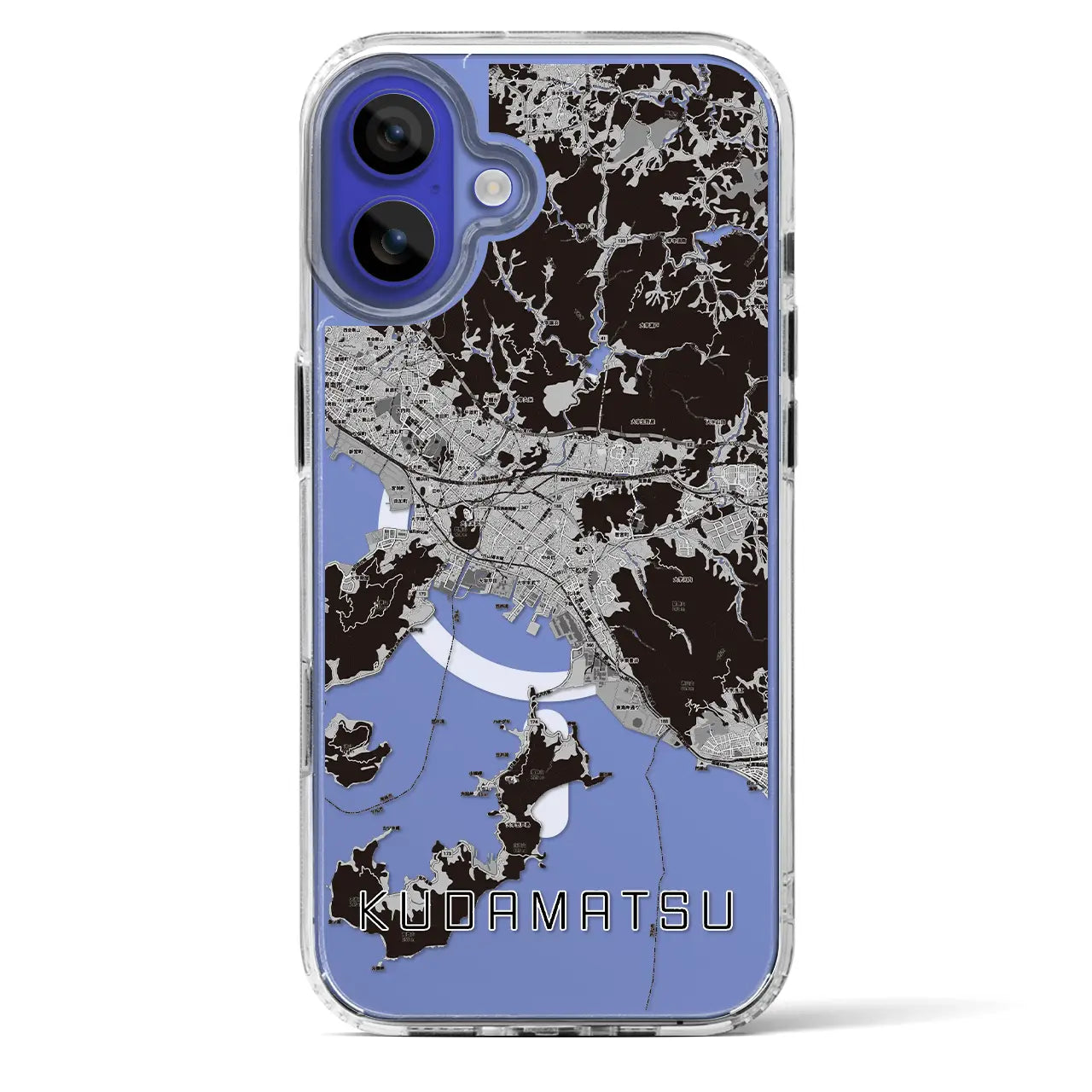 【下松(山口県)】地図柄iPhoneケース(MagSafeタイプ)