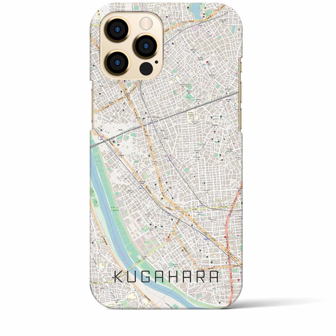 【久が原(東京都)】地図柄iPhoneケース(バックカバータイプ)