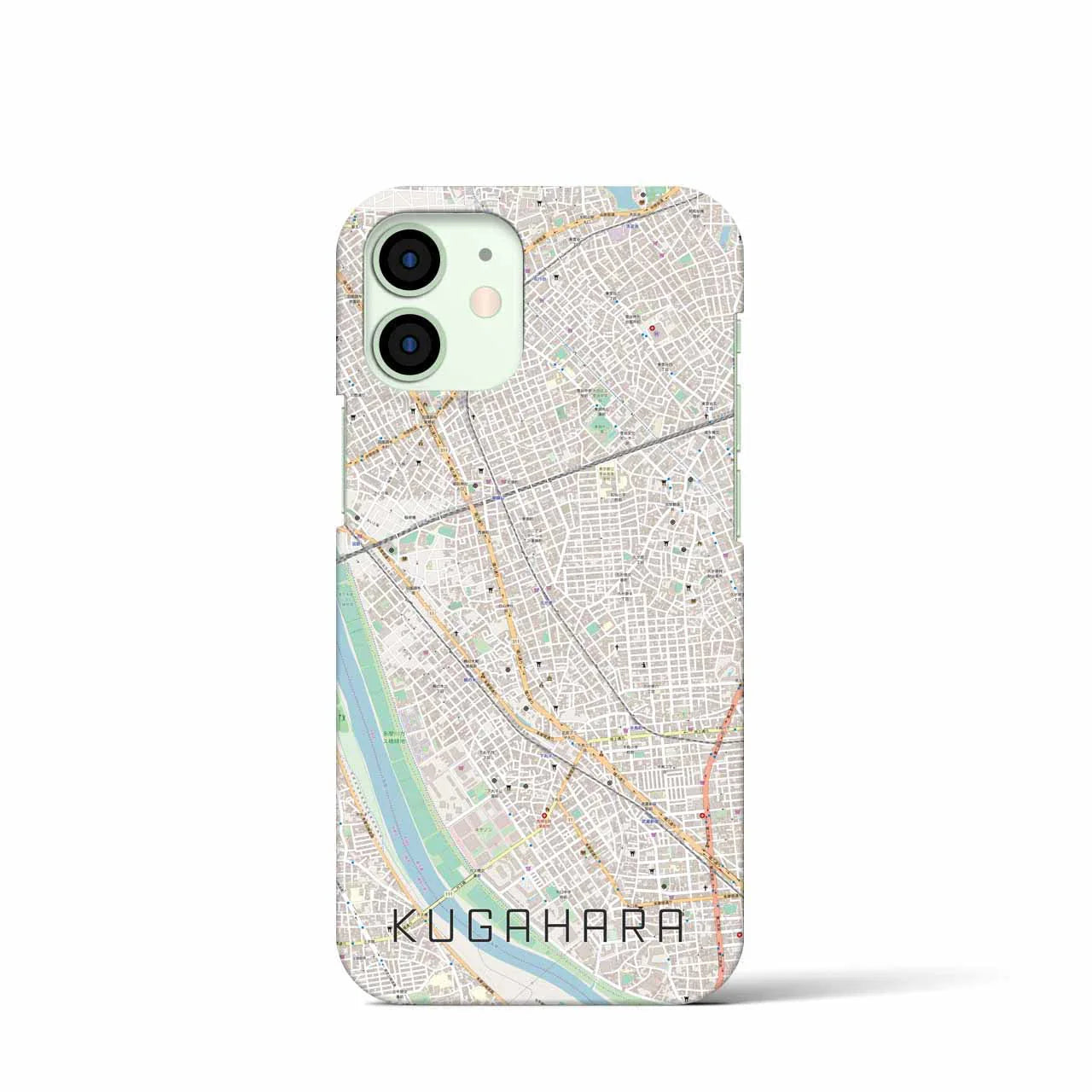 【久が原(東京都)】地図柄iPhoneケース(バックカバータイプ)