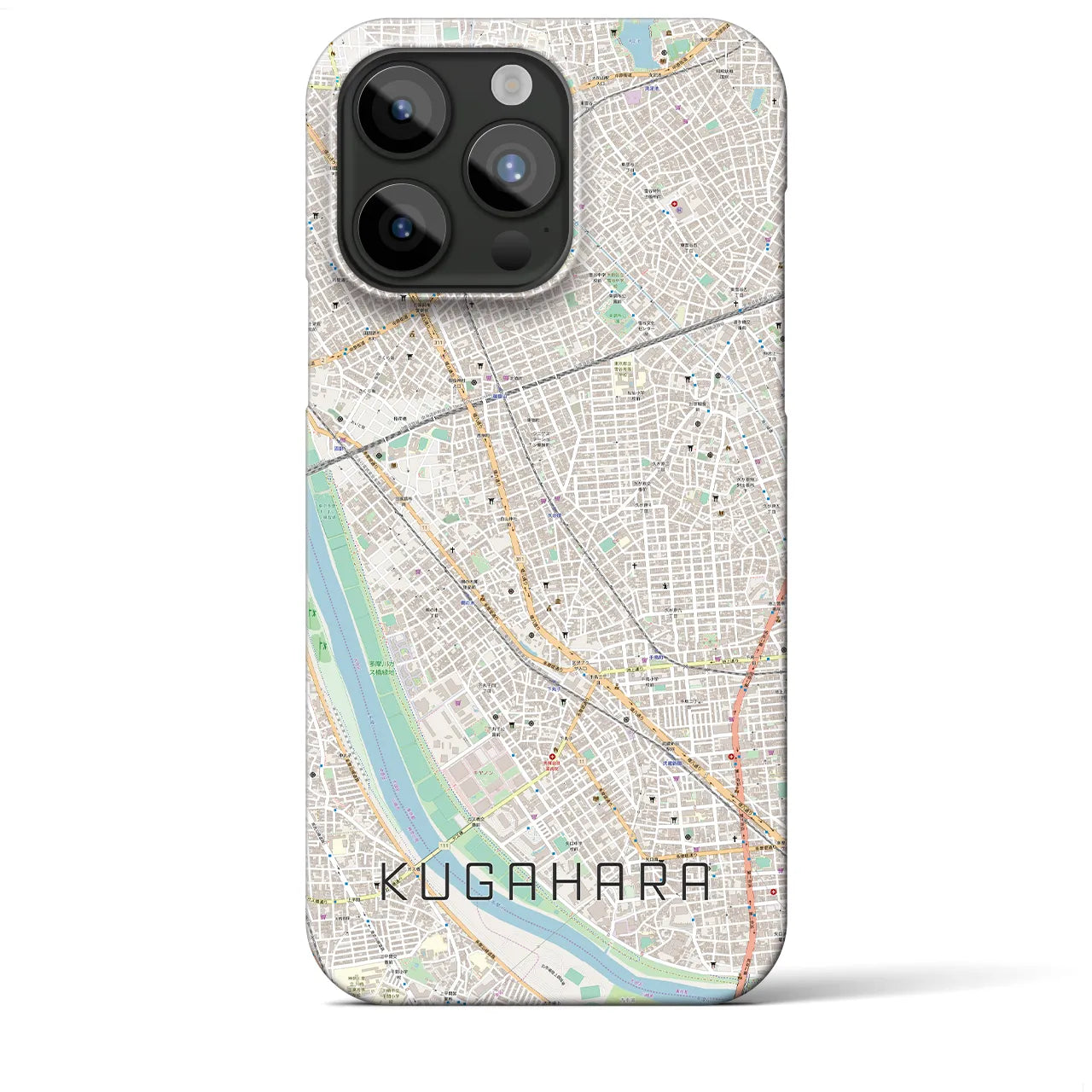 【久が原(東京都)】地図柄iPhoneケース(バックカバータイプ)