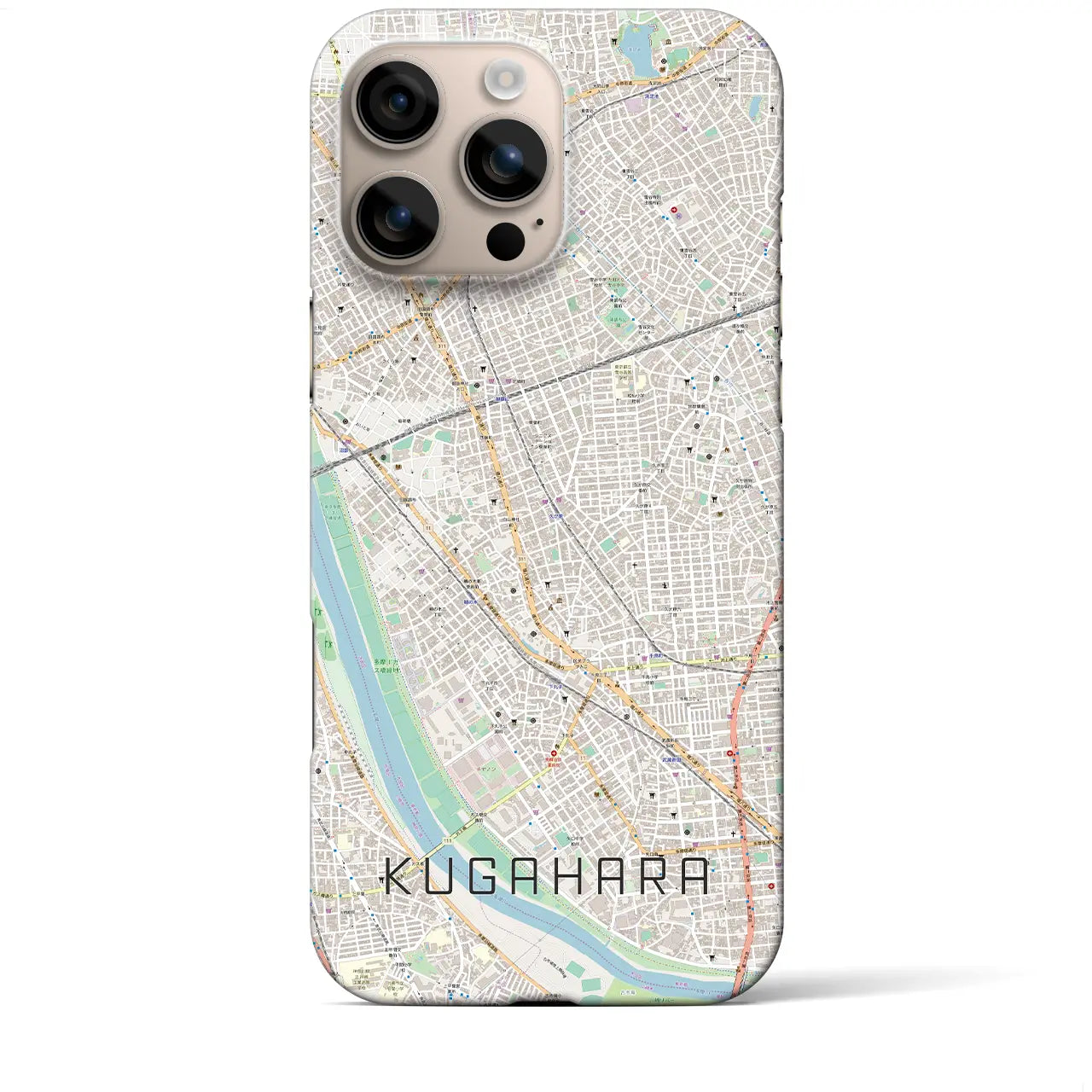 【久が原(東京都)】地図柄iPhoneケース(バックカバータイプ)
