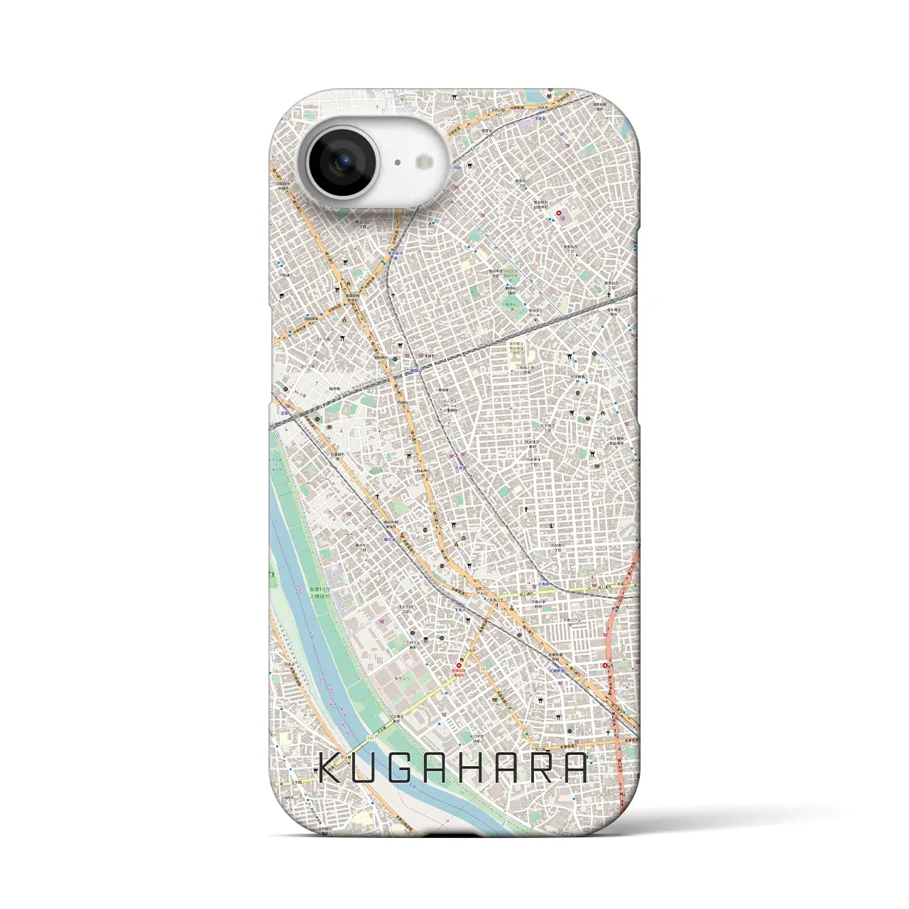 【久が原(東京都)】地図柄iPhoneケース(バックカバータイプ)