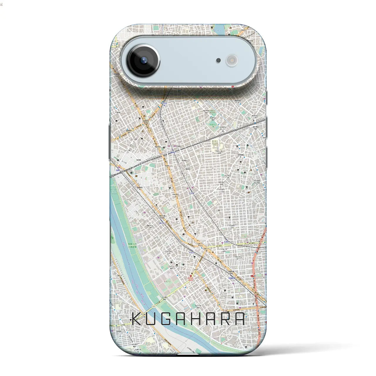 【久が原(東京都)】地図柄iPhoneケース(バックカバータイプ)ナチュラル・iPhone 17 Pro Max 用