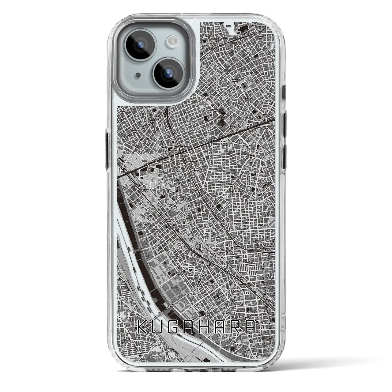 【久が原(東京都)】地図柄iPhoneケース(MagSafeタイプ)
