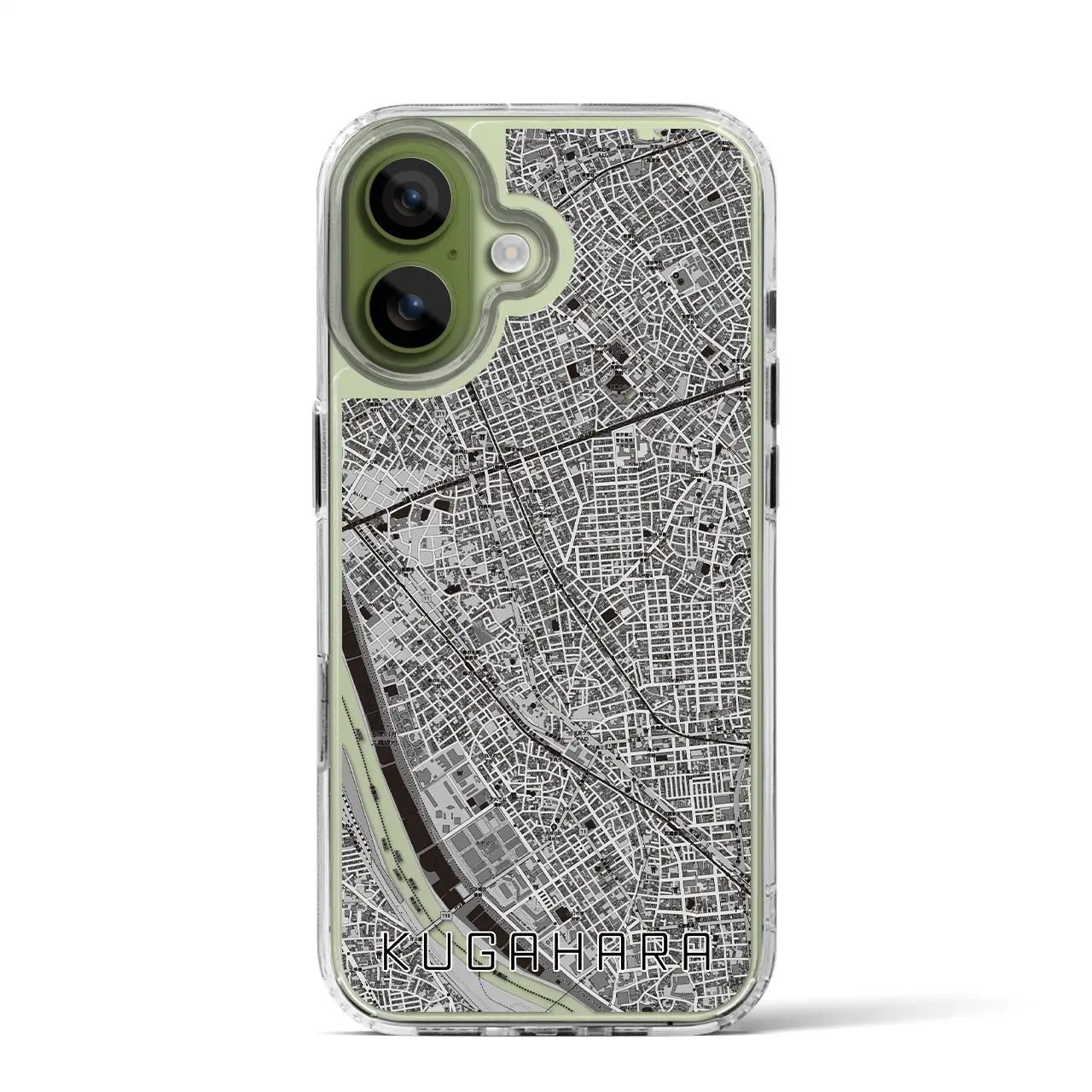 【久が原(東京都)】地図柄iPhoneケース(MagSafeタイプ)