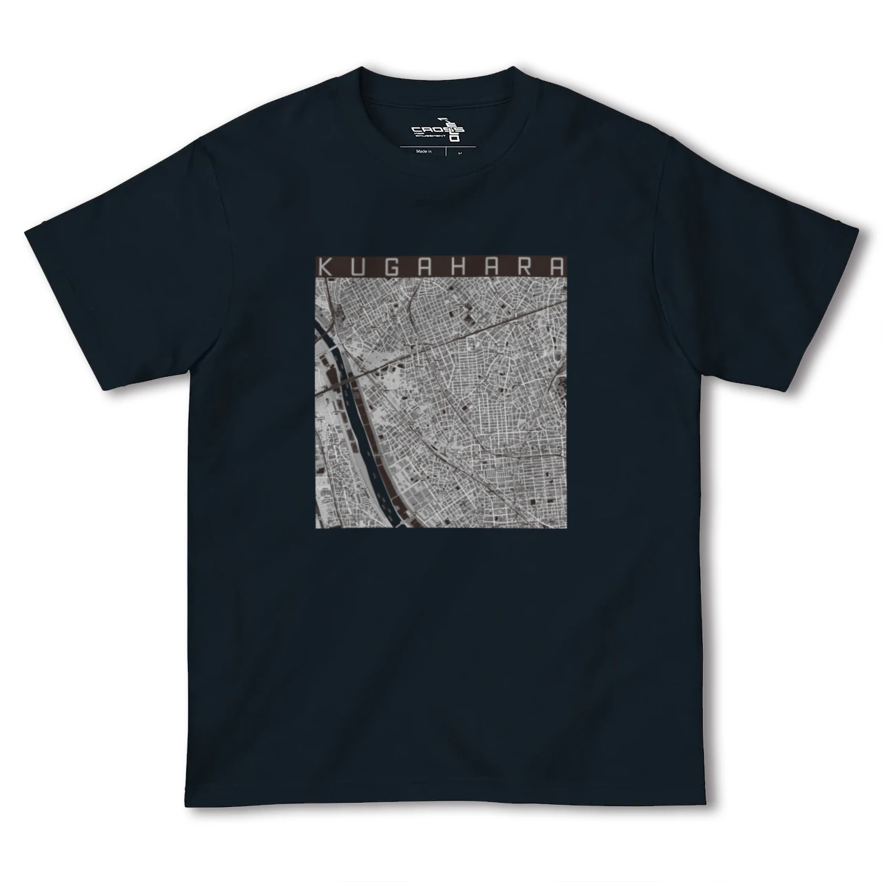 【久が原(東京都)】地図柄ヘビーウェイトTシャツ