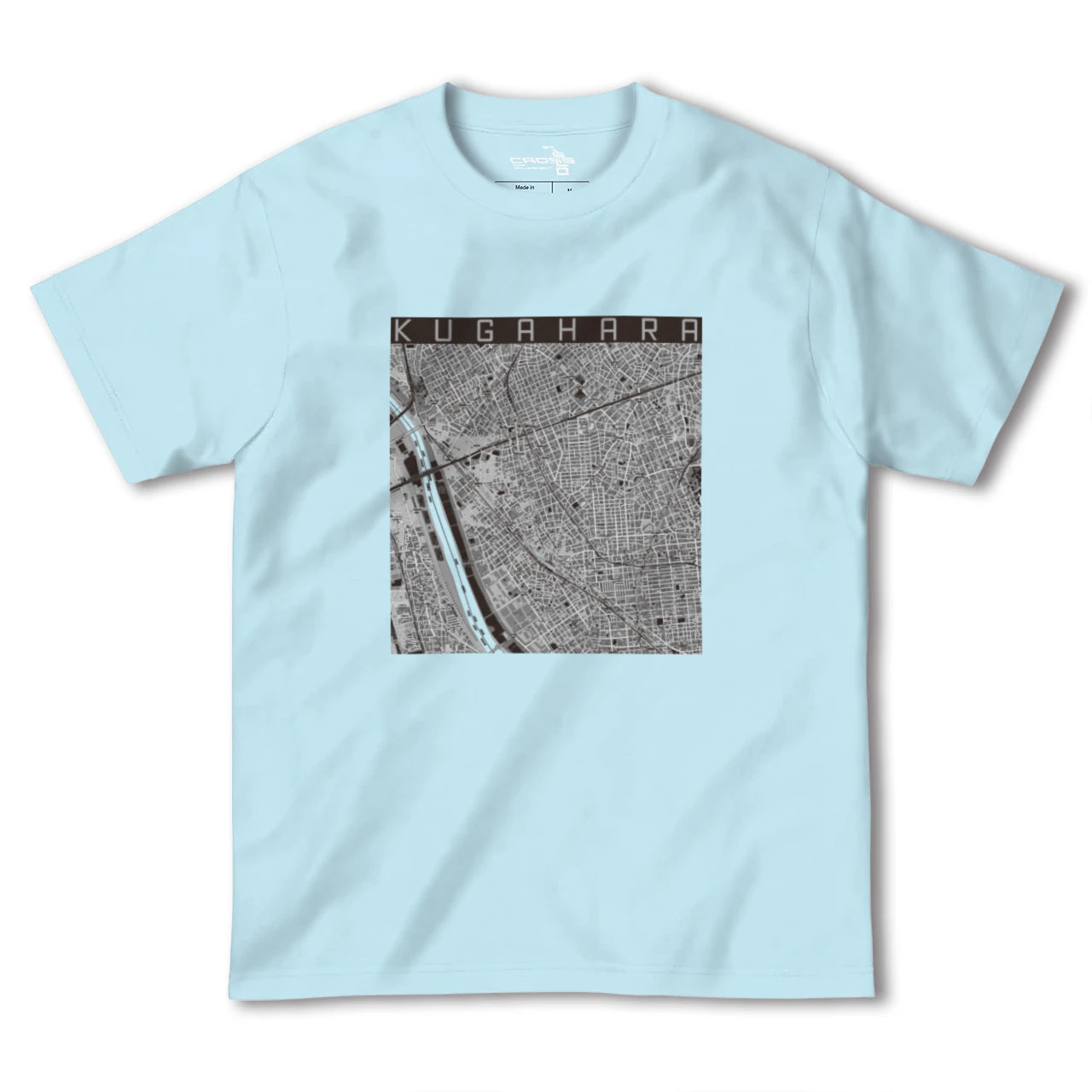 【久が原(東京都)】地図柄ヘビーウェイトTシャツ