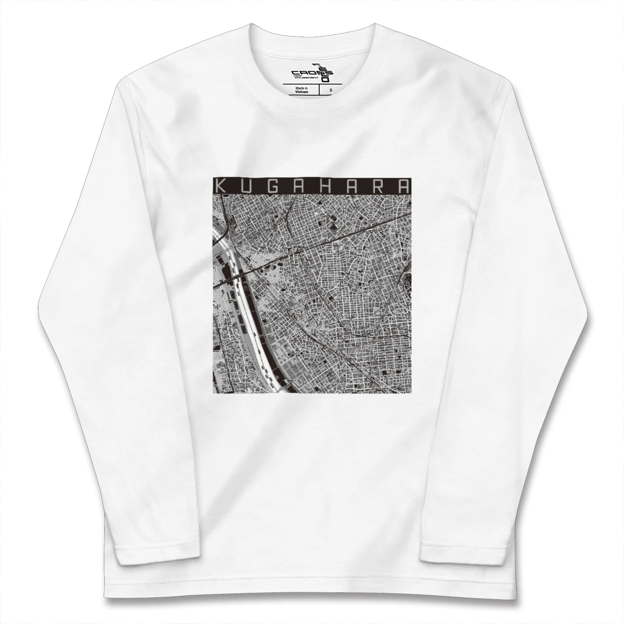 【久が原(東京都)】地図柄ロングスリーブTシャツ