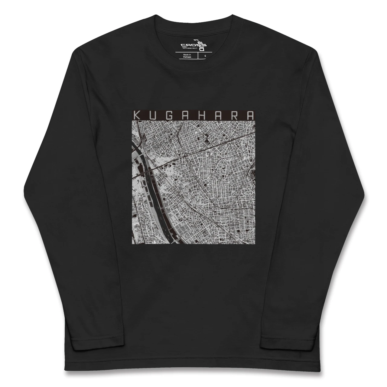 【久が原(東京都)】地図柄ロングスリーブTシャツ