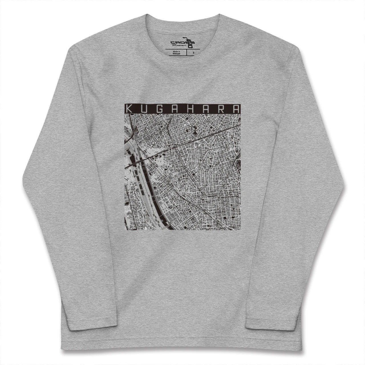 【久が原(東京都)】地図柄ロングスリーブTシャツ