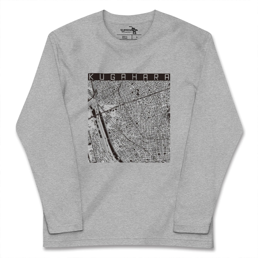 【久が原(東京都)】地図柄ロングスリーブTシャツ