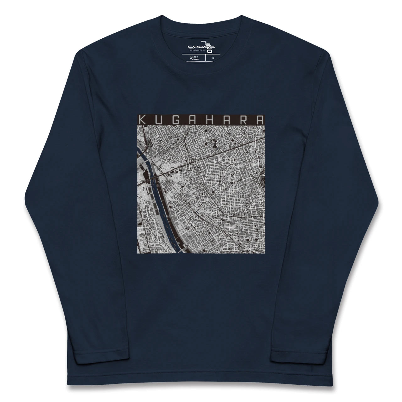 【久が原(東京都)】地図柄ロングスリーブTシャツ