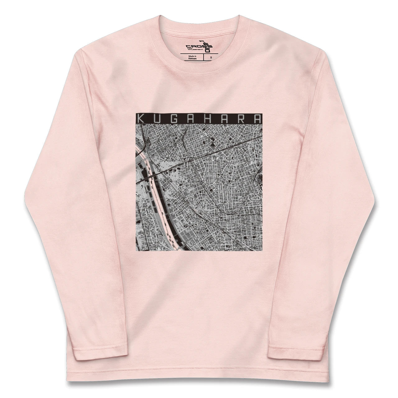 【久が原(東京都)】地図柄ロングスリーブTシャツ