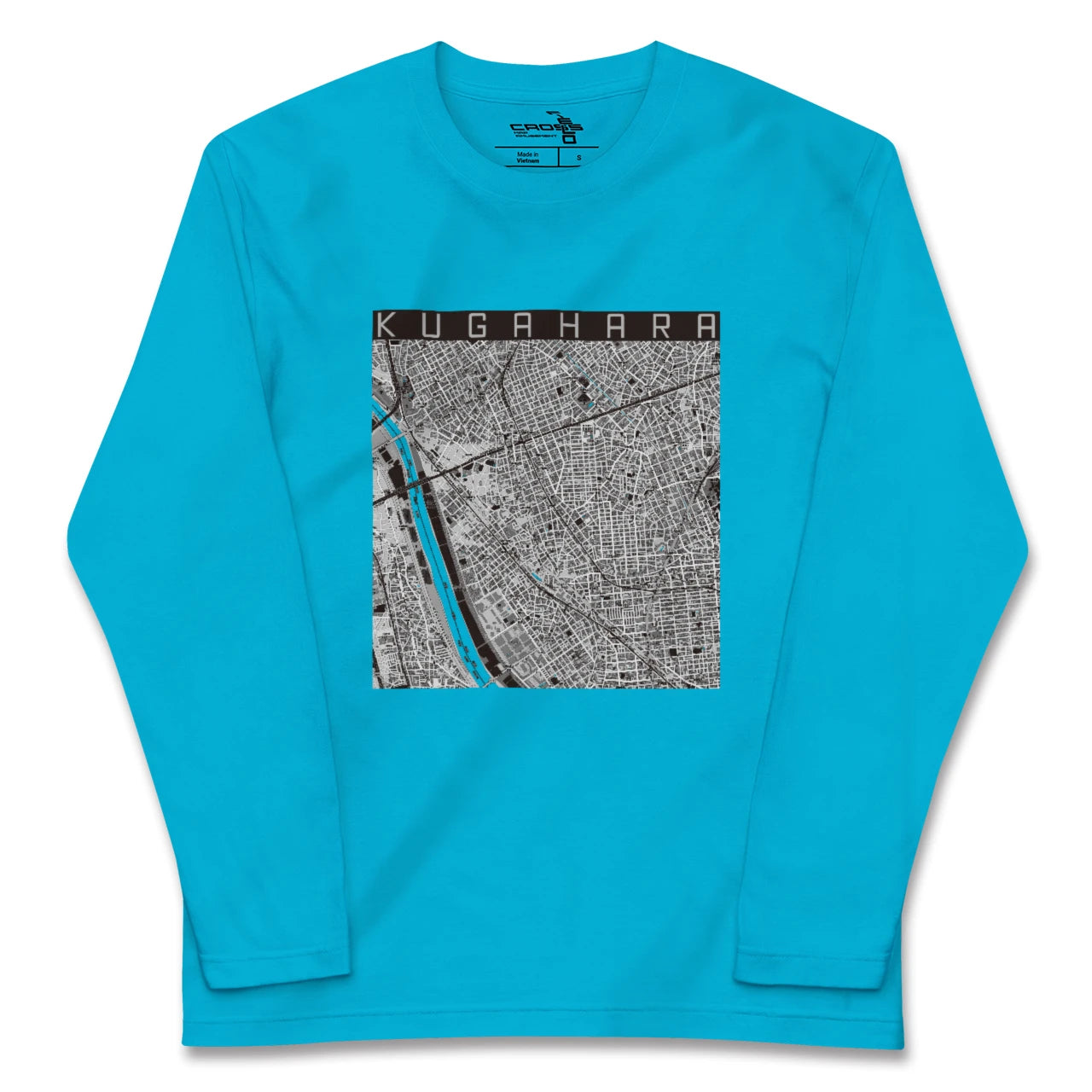 【久が原(東京都)】地図柄ロングスリーブTシャツ