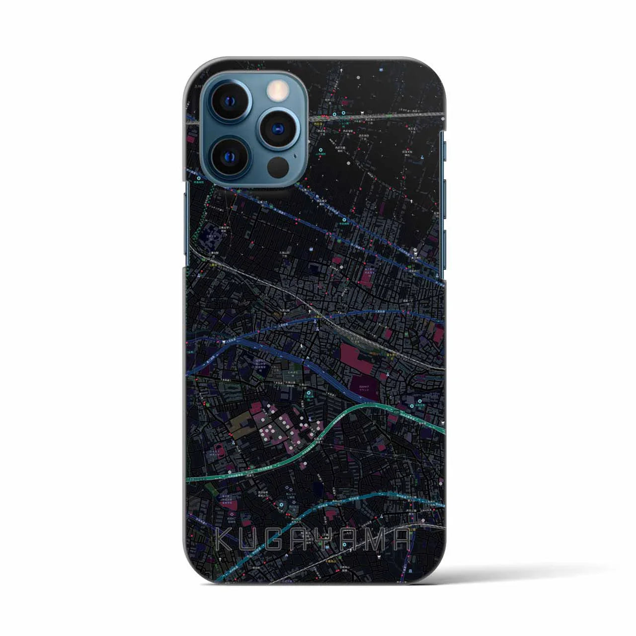 【久我山(東京都)】地図柄iPhoneケース(バックカバータイプ)
